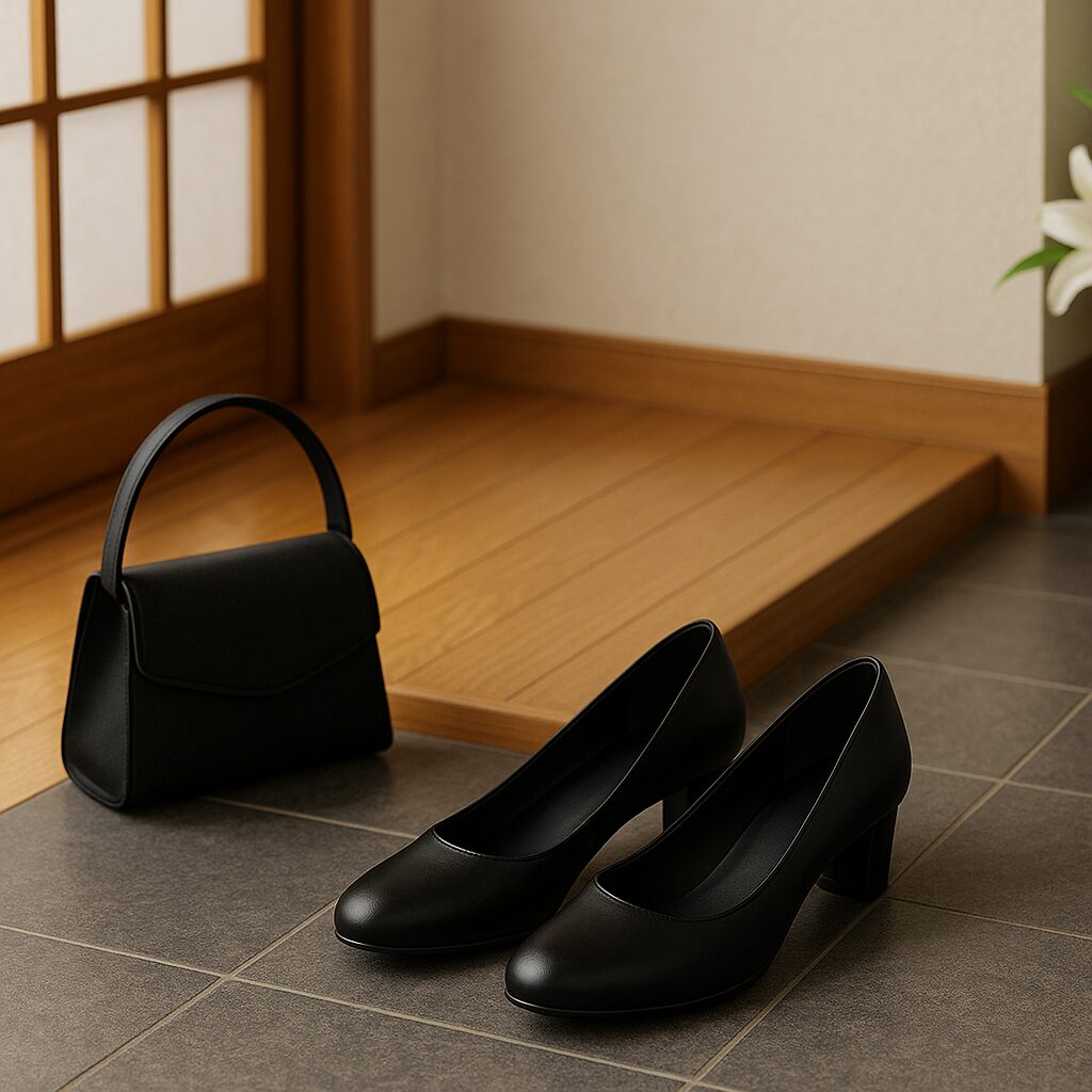 女性向け葬式用パンプスの選び方とサイズ確認