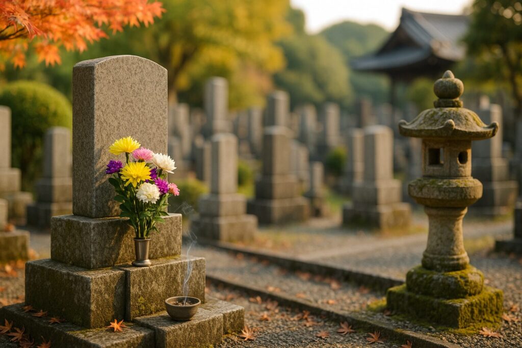 墓じまいで整地が行われた区画の様子(涙そうそう)