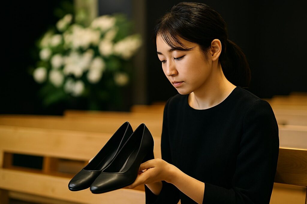 葬式に適した黒いパンプスの選び方とマナー