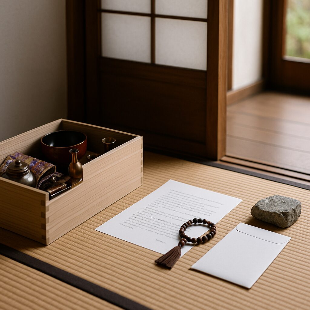 親族が集まって墓じまいについて話し合いをしている様子