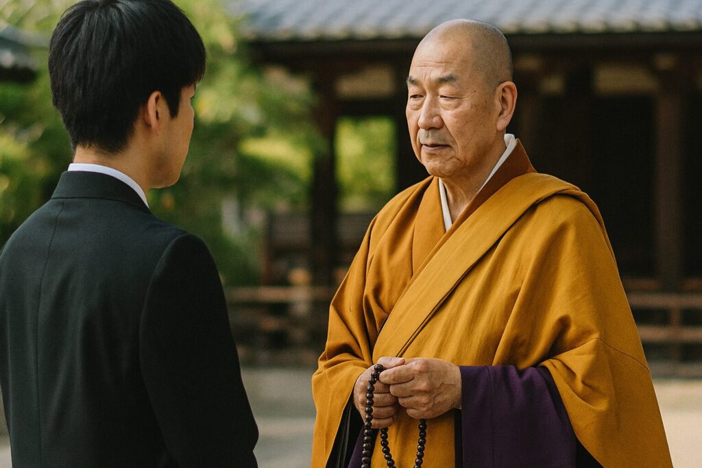 導師と住職の違いを解説する仏教儀式の様子