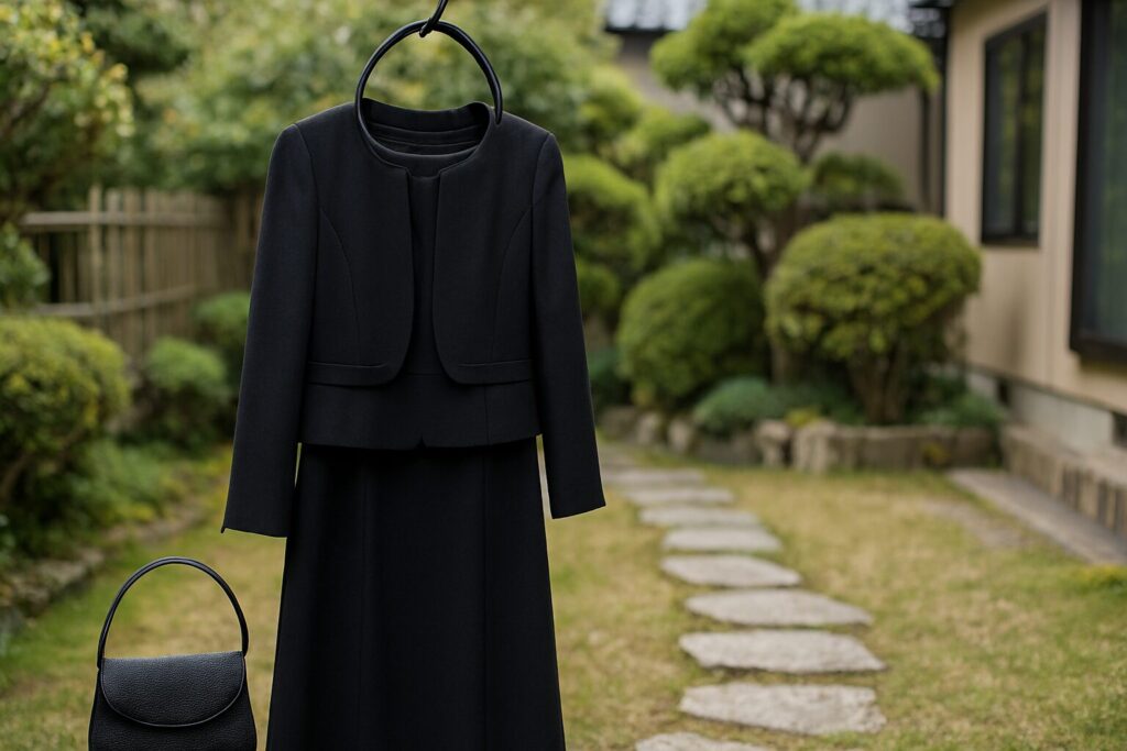 喪服イオンしまむらを検討する女性