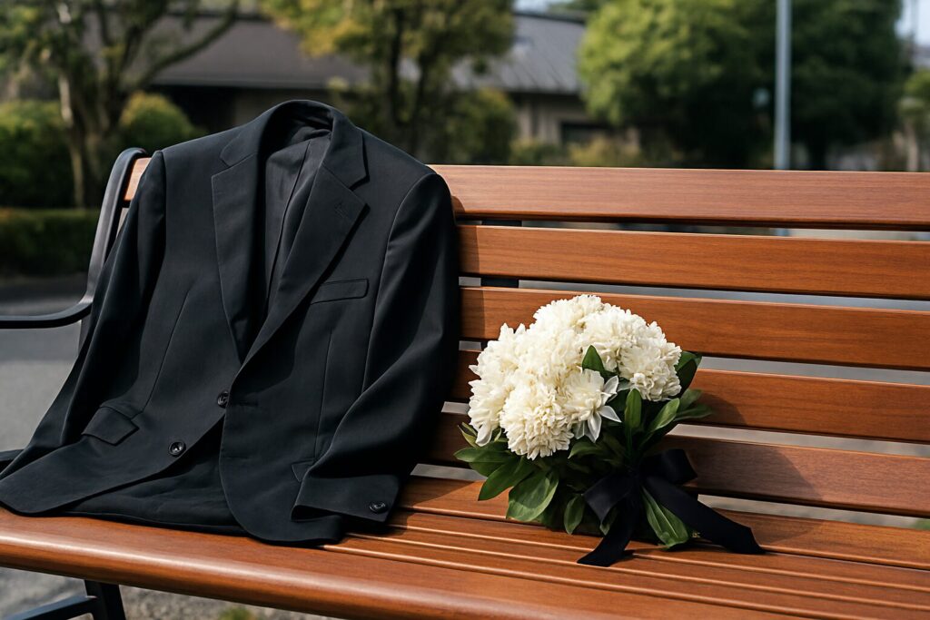 ユニクロブラックスーツの黒の濃さとシルエット確認