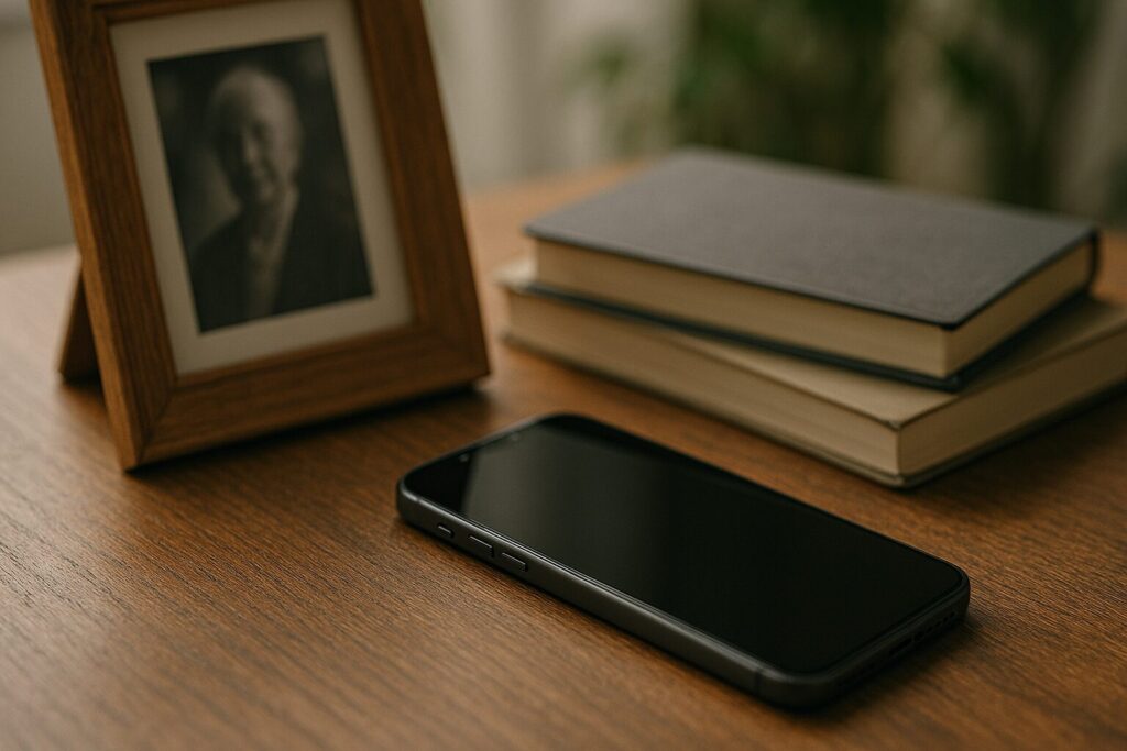 iPhoneの遺品整理手順を示す内容