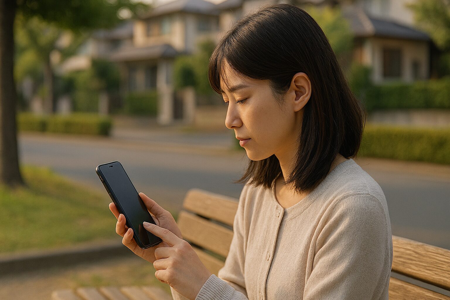 デジタル遺品サポートサービスで思い出に浸る女性