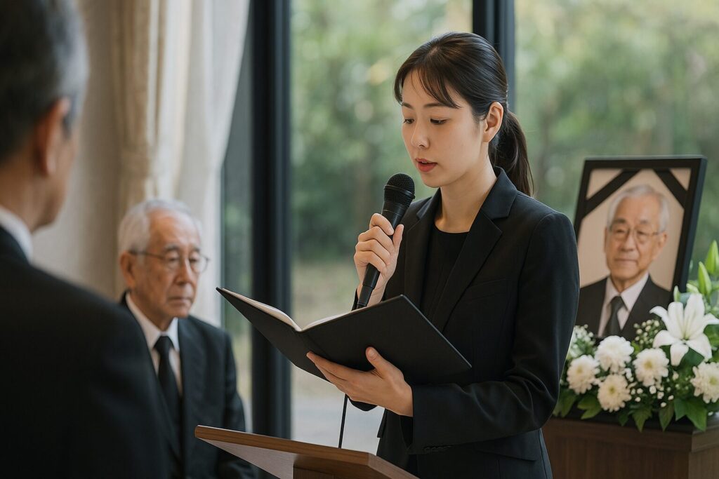 弔辞の構成と30代孫の例文を紹介する図解