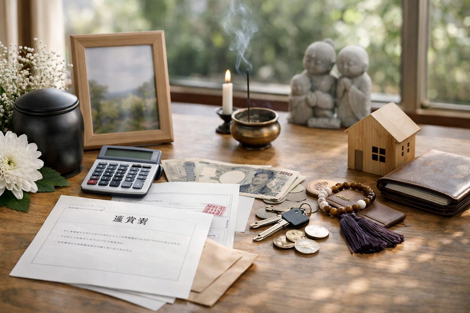 終活と相続の窓口の案内資料と受付の様子（口コミ参考）