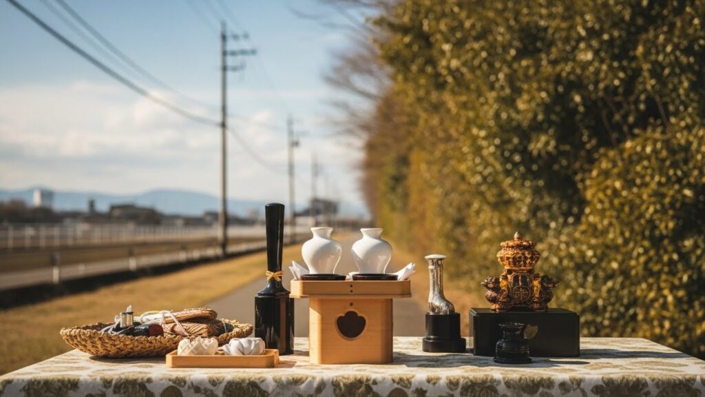 40代が孫代表の弔辞を伝える場面