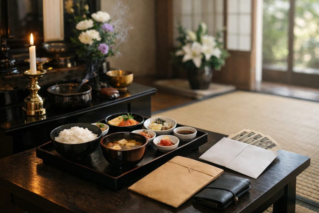 法事で御膳料を渡さない場面の説明