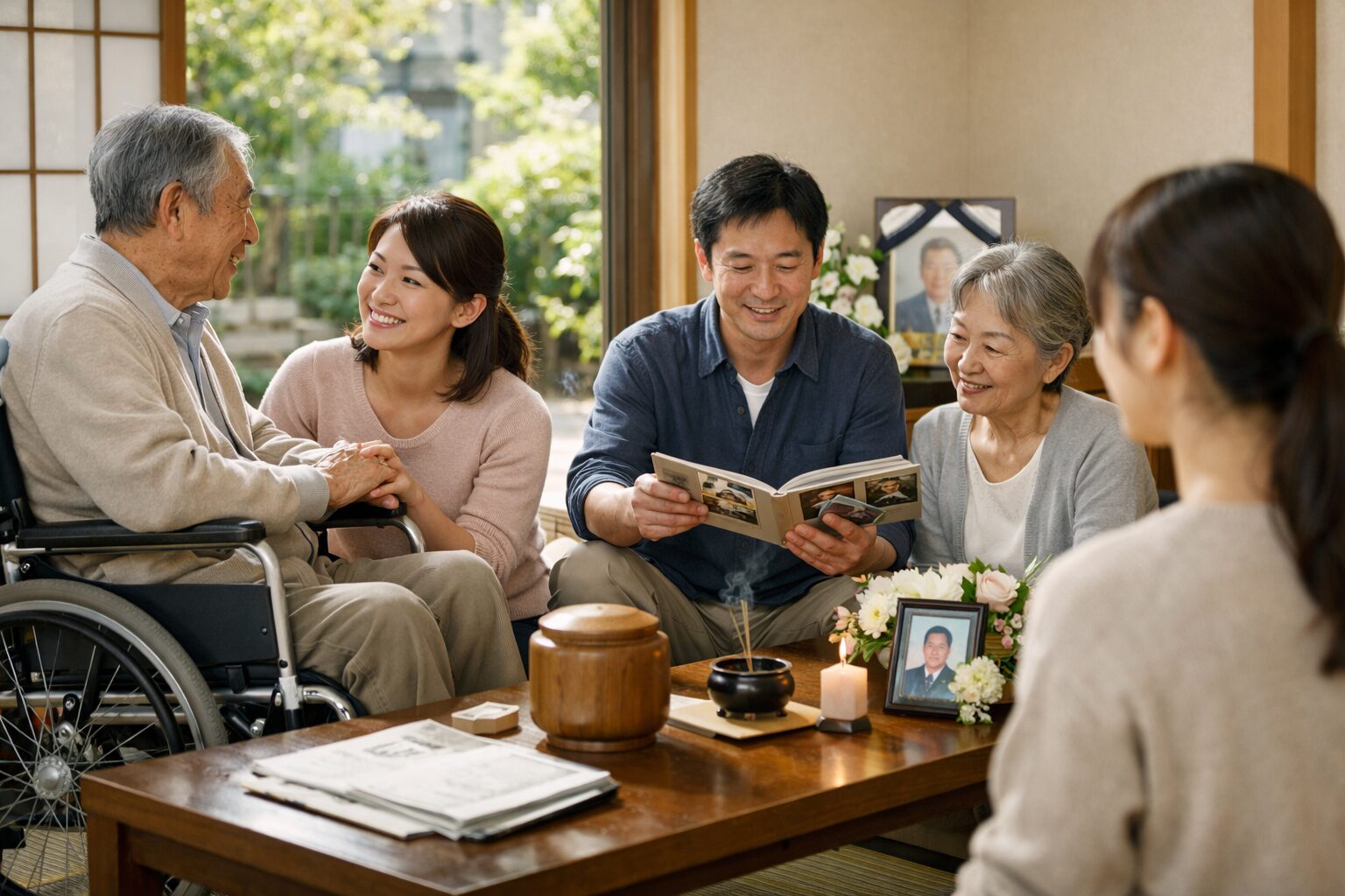 終活で家族の支度を整える日本人女性