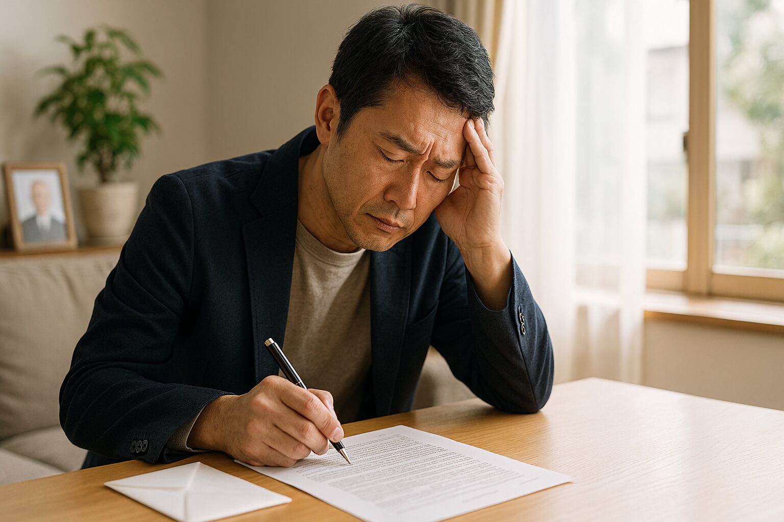 日本人男性が相続放棄を自分で手続