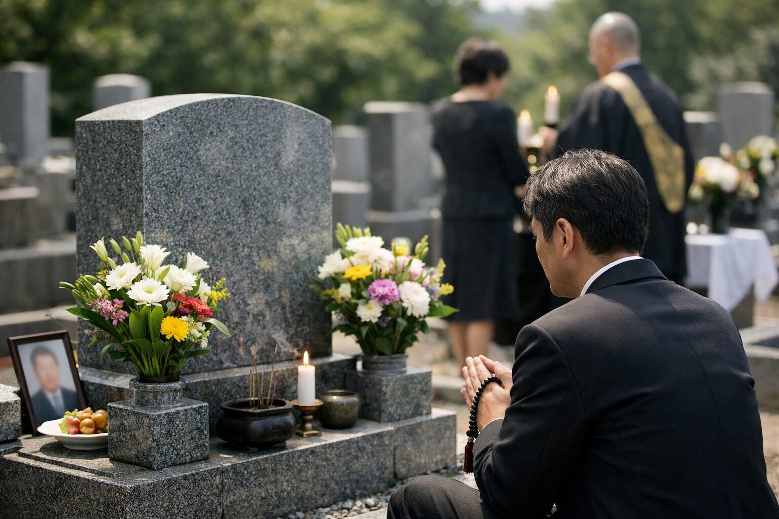 日本人男性が使うしまむらの葬式用黒バッグ