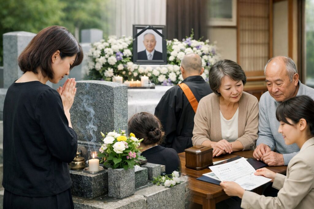 日本人女性が使うしまむらの葬式用黒バッグ