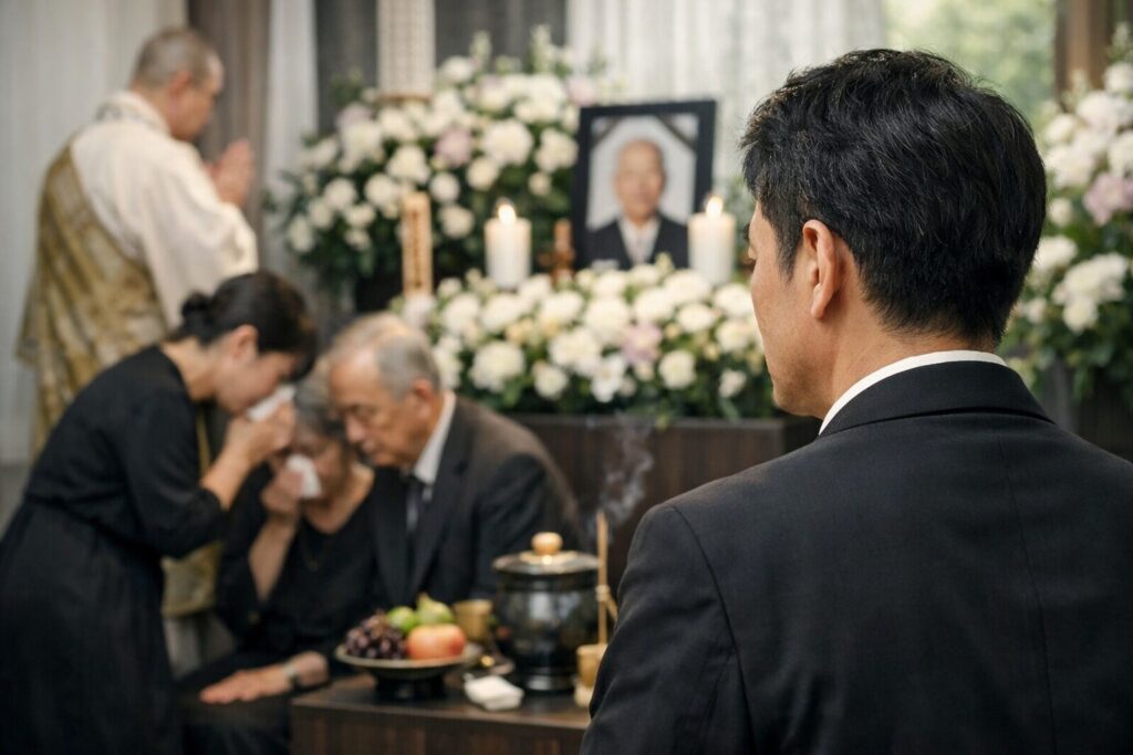 心託の口コミを述べる日本人男性