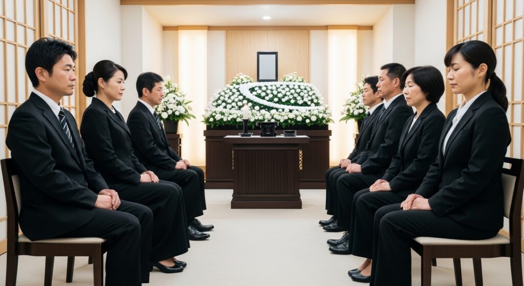 終活協議会の費用内容を調べる日本人女性