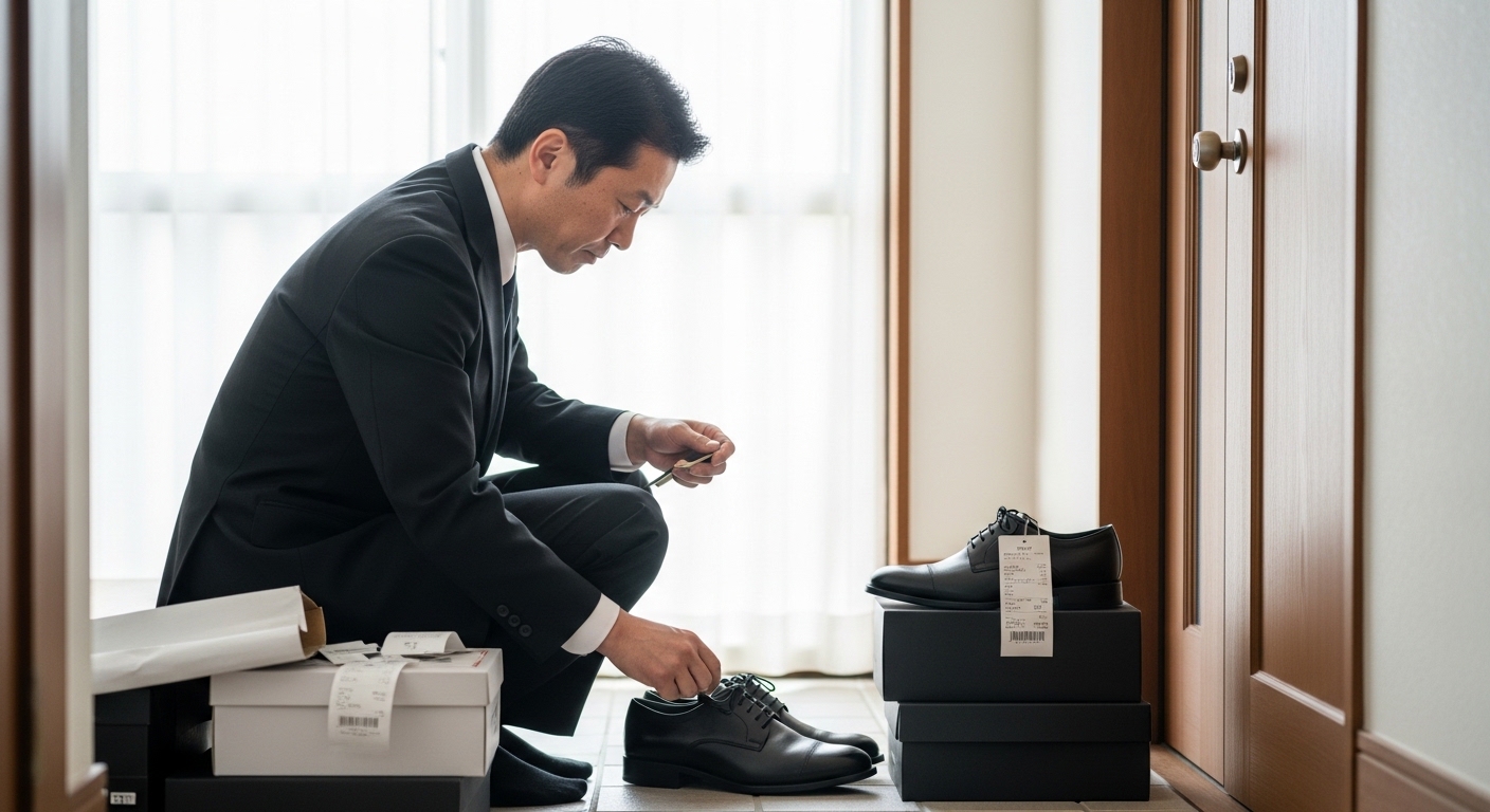 日本人男性が履く黒の革靴のフォーマルな選び方