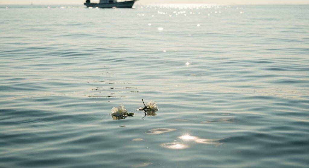 東京湾での海洋散骨プランのイメージ