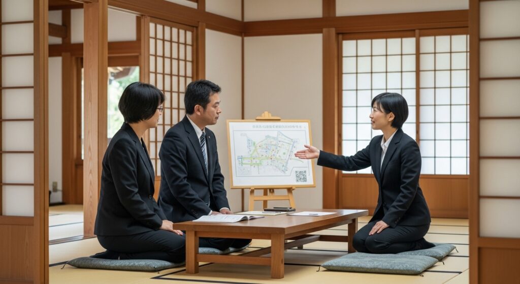 日本人男性が大谷祖廟と本廟の違いを解説
