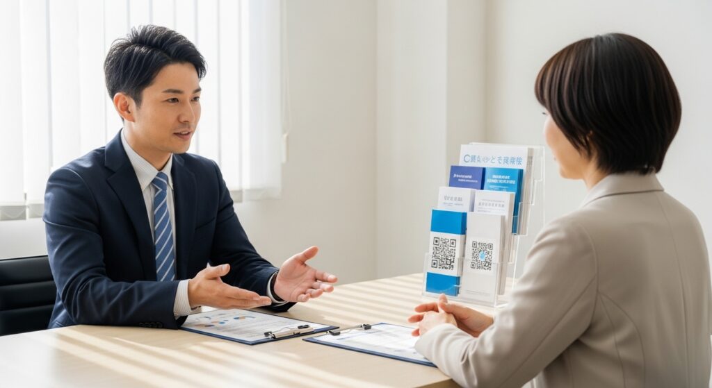 終活資格を比較する日本人男性と保有者数