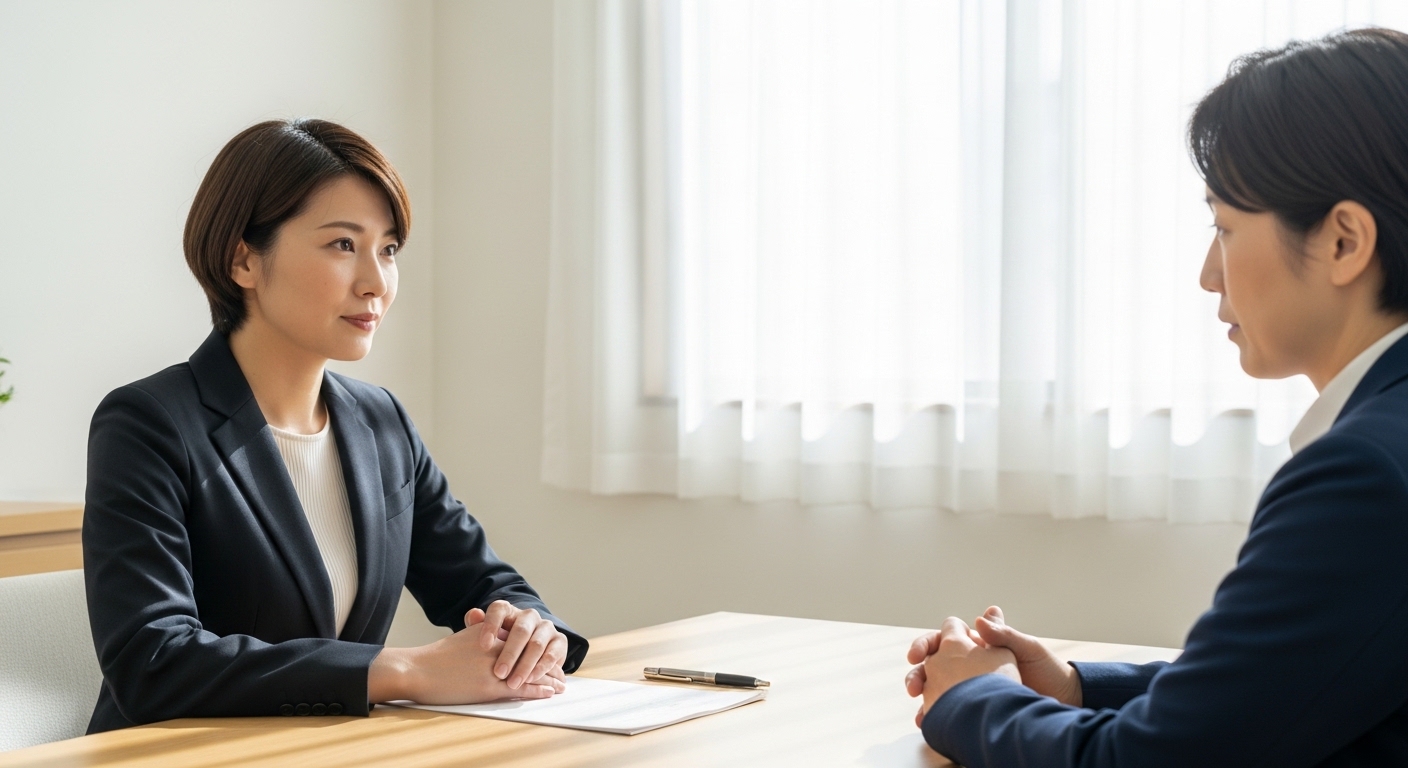 日本人女性がさがみ典礼の評判を説明