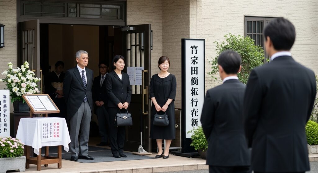 火葬場の待ち日数や安置期間に関する不安や確認事項をイメージしたセレモニー関連の画像