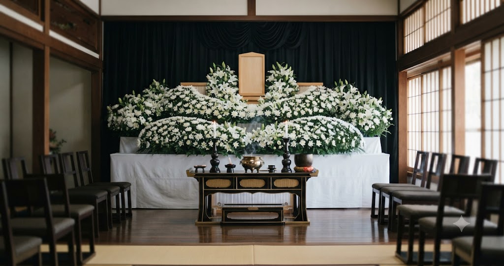 宗教ごとの葬儀作法を表すイメージ画像