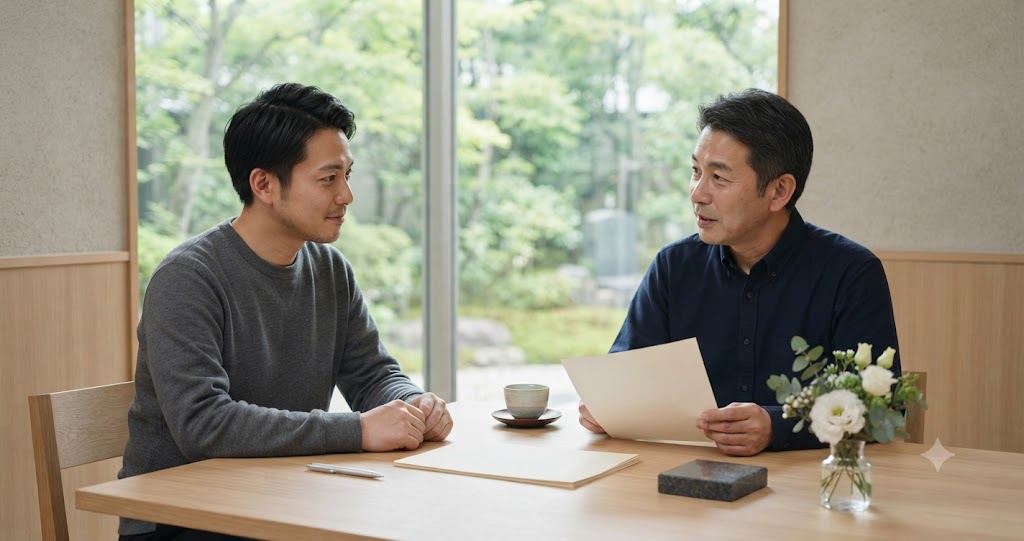お墓選びの基礎知識を表すイメージ画像