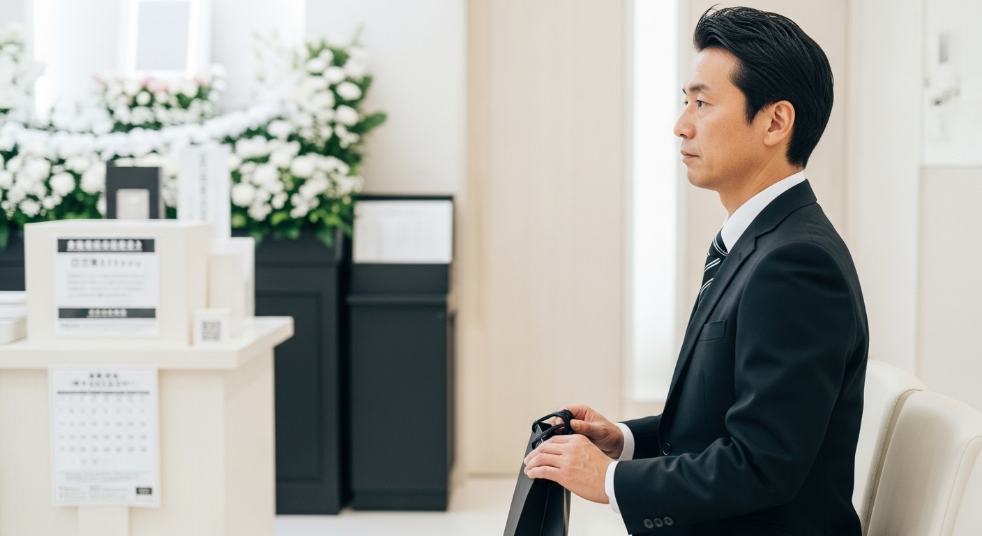 改葬先を確認する場面を表すイメージ画像