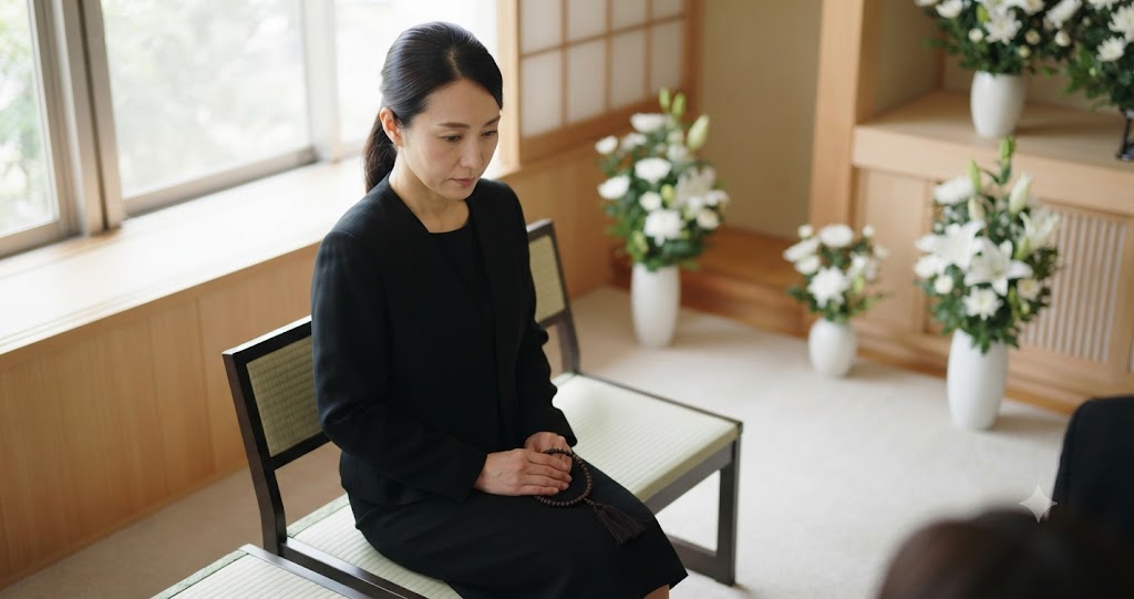 家族・親族の葬儀での参列作法を表すイメージ画像